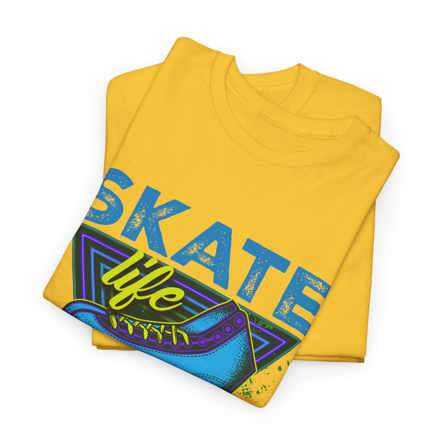 Unisex Roller Skating T-Shirt "Skate Life" Blue Graphic