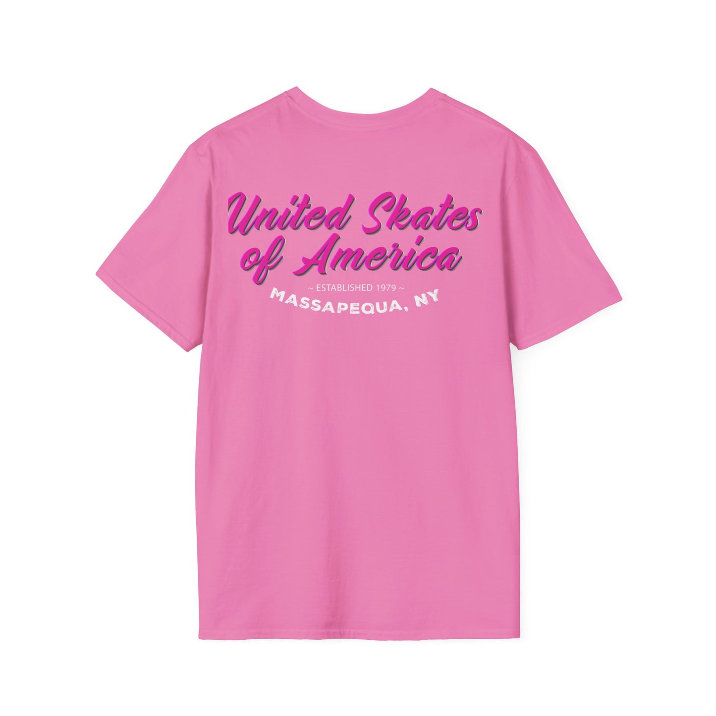 Massapequa, NY - Adult "Skate Life" Paint Splattered Skates T-Shirt