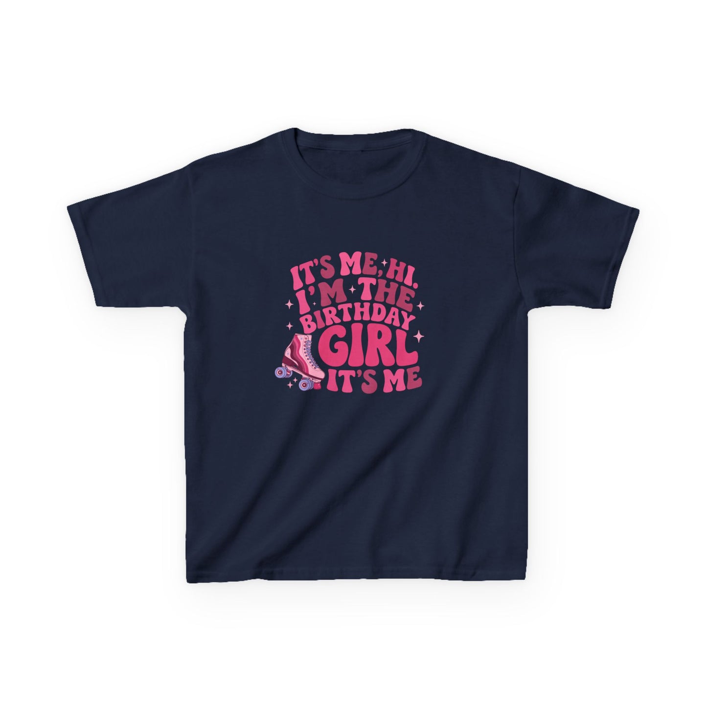 Girl's Birthday Roller Skating T-Shirt "Its Me, Hi I’m the Birthday Girl" Tee for Kids