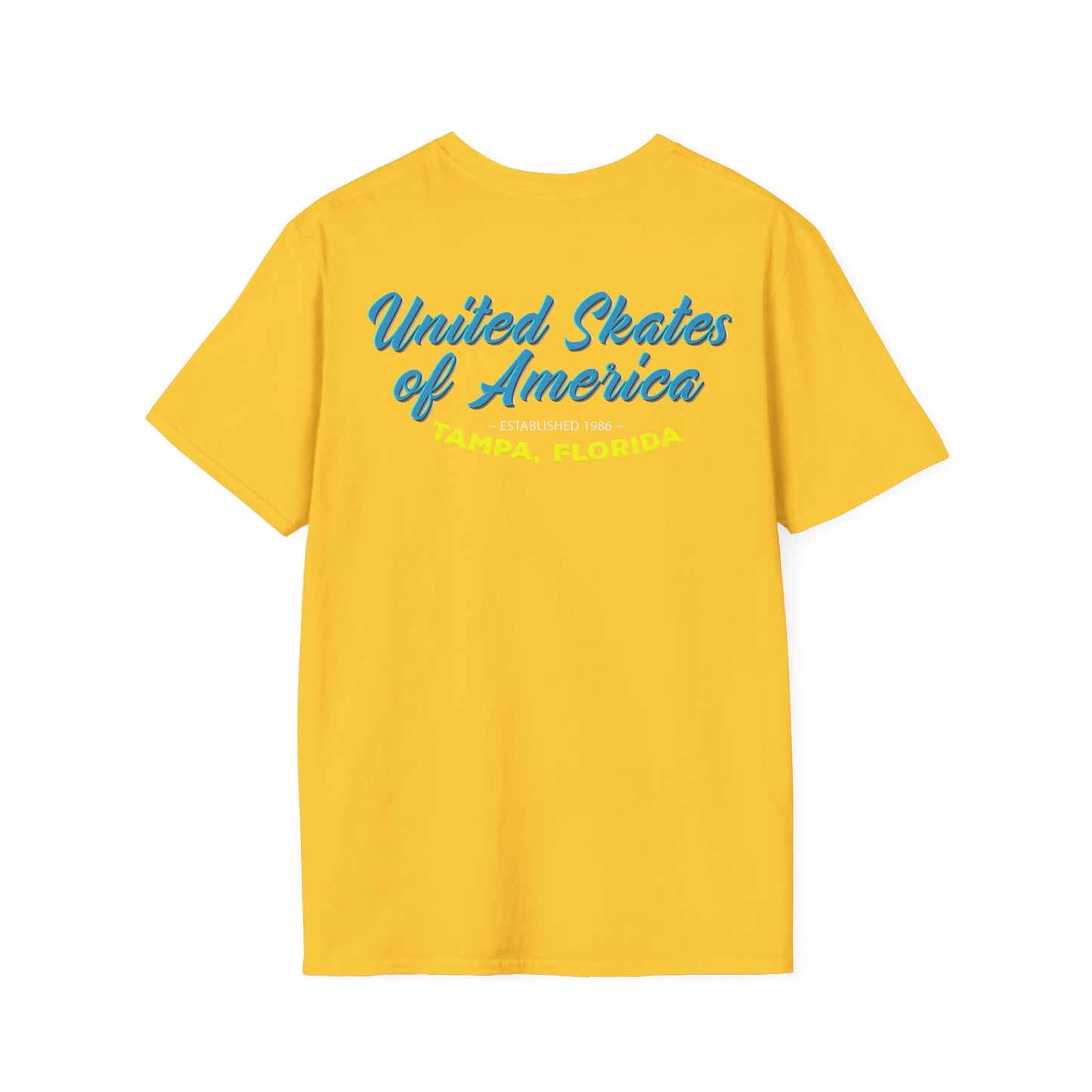 Tampa, FL - Adult "Skate Life" Roller Skater T-Shirt (Blue Graphic)