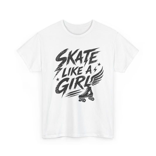Adult Skate Like a Girl Women's T-Shirt | Roller Skating, Roller Derby Girl & Rink Life Tee