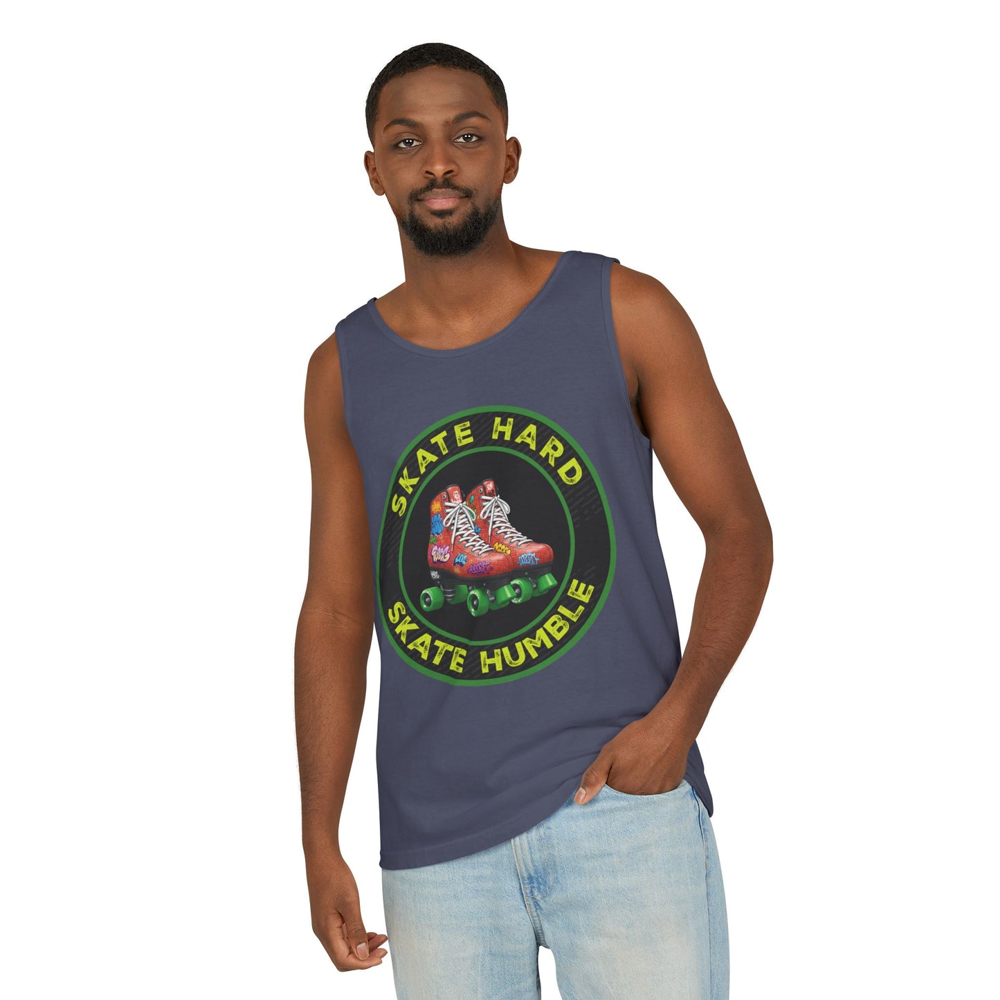 Unisex, Skate Hard, Skate Humble, Tank Top