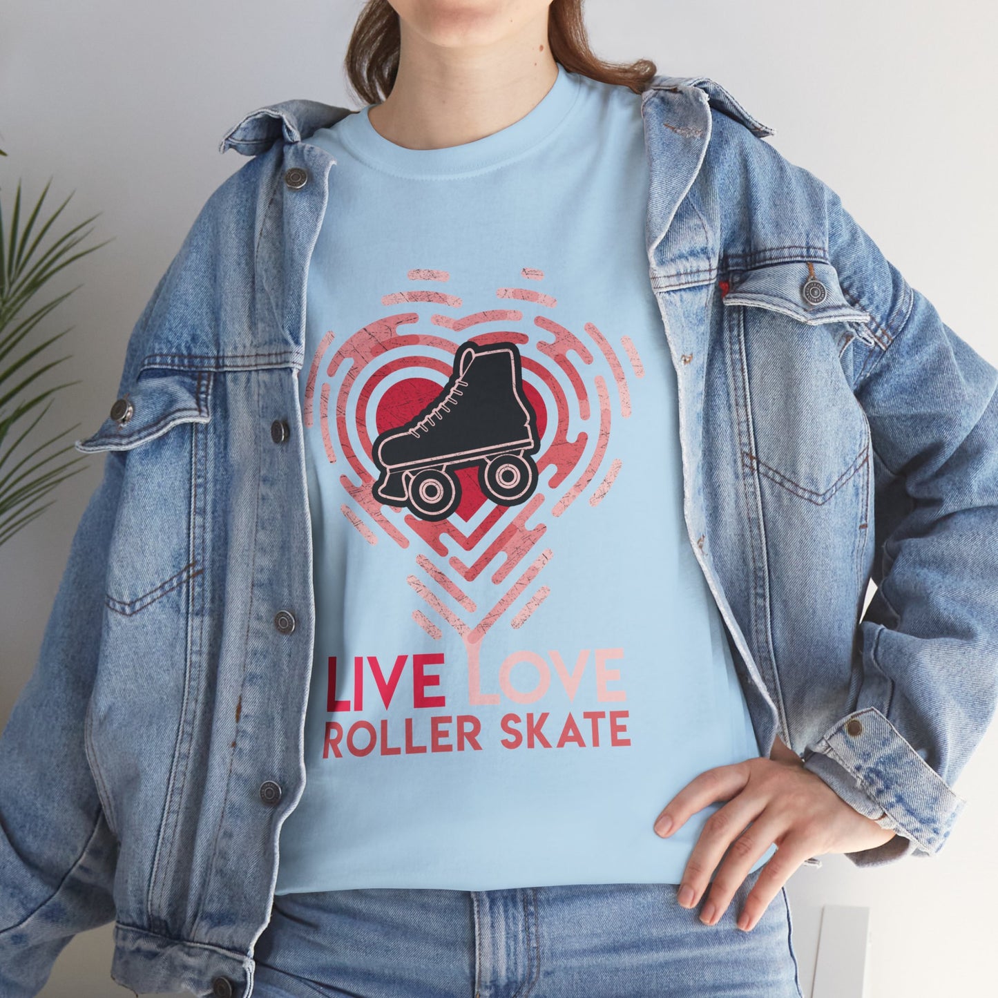 Women's "Live Love Roller Skate" Roller Skaters T-Shirt