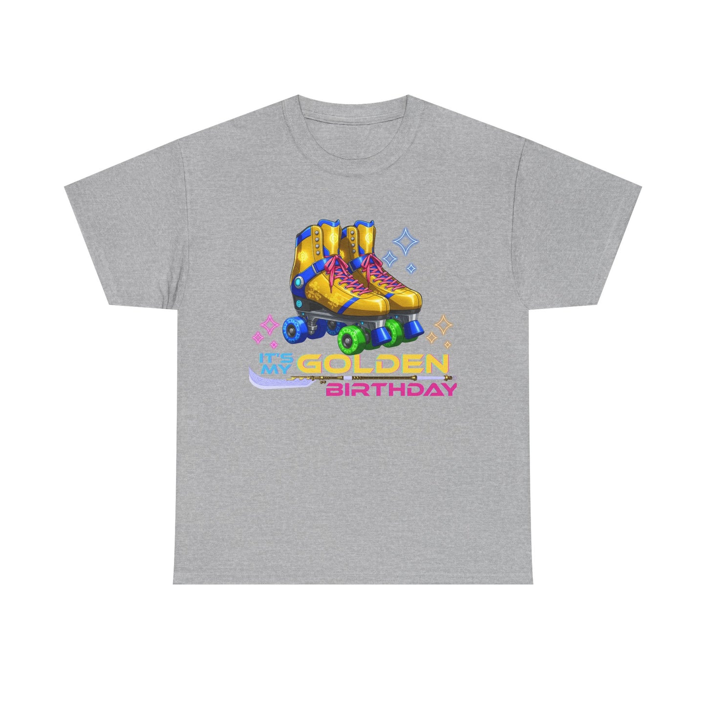 Golden Birthday - Adult Roller Skate Graphic T-Shirt – 100% Cotton