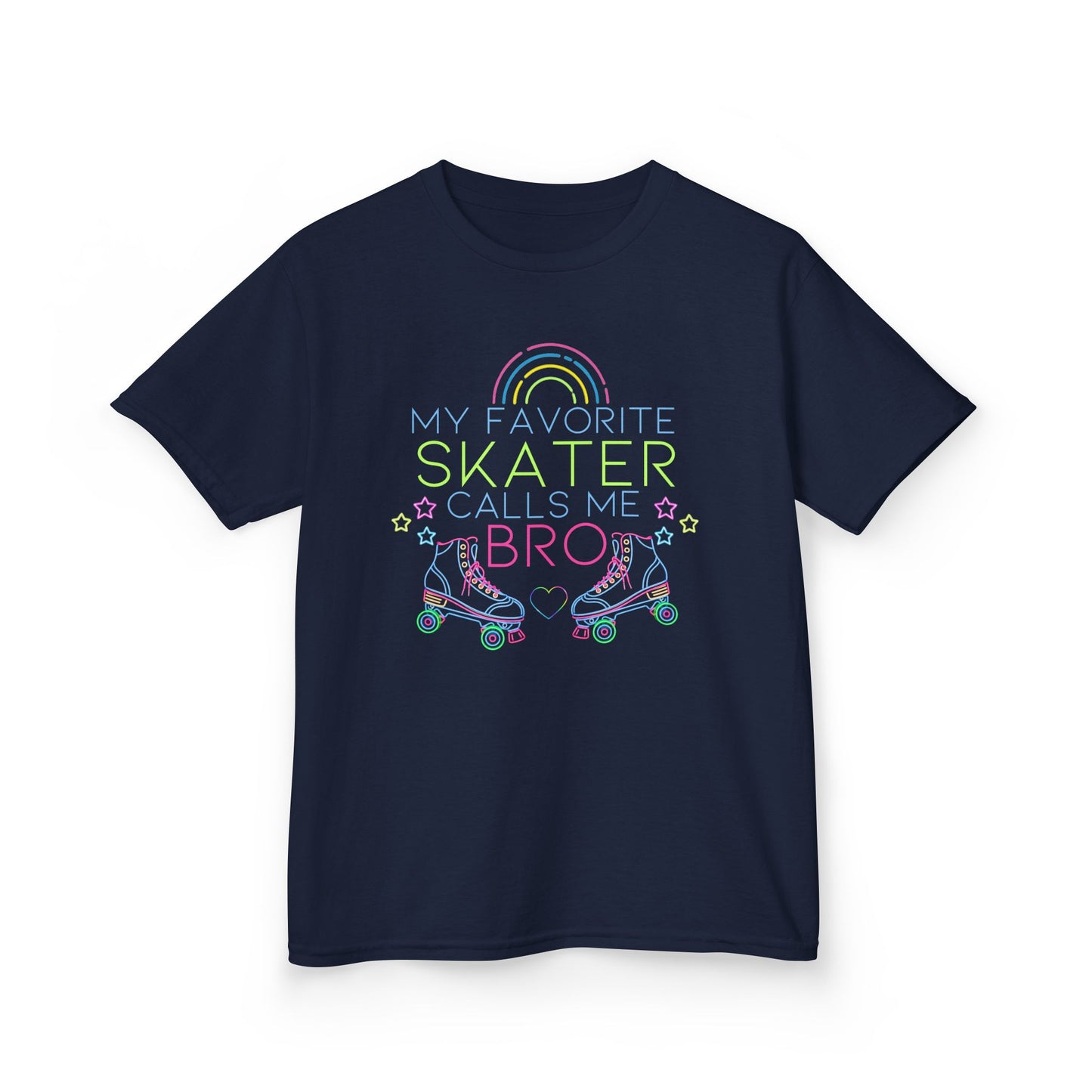 Boy's Roller Skating T-Shirt - My Favorite Skater Calls Me Bro - Birthday Party Shirt for Skaters