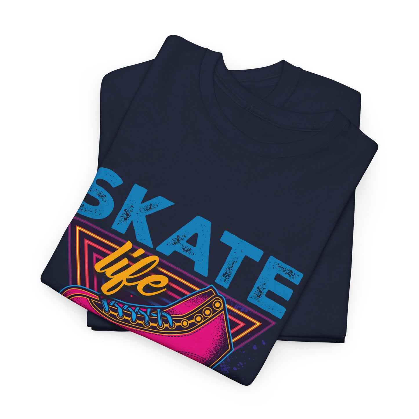 Adult Roller Skating T-Shirt - "Skate Life" - Pink Graphic
