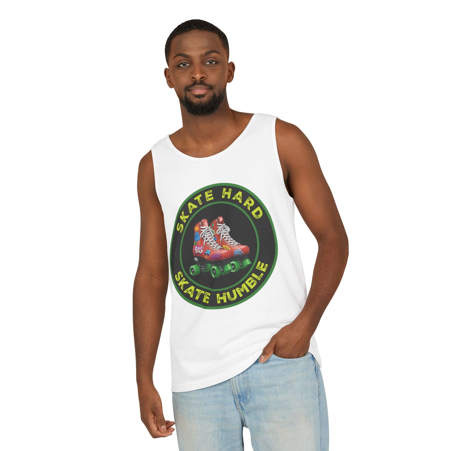 Unisex, Skate Hard, Skate Humble, Tank Top