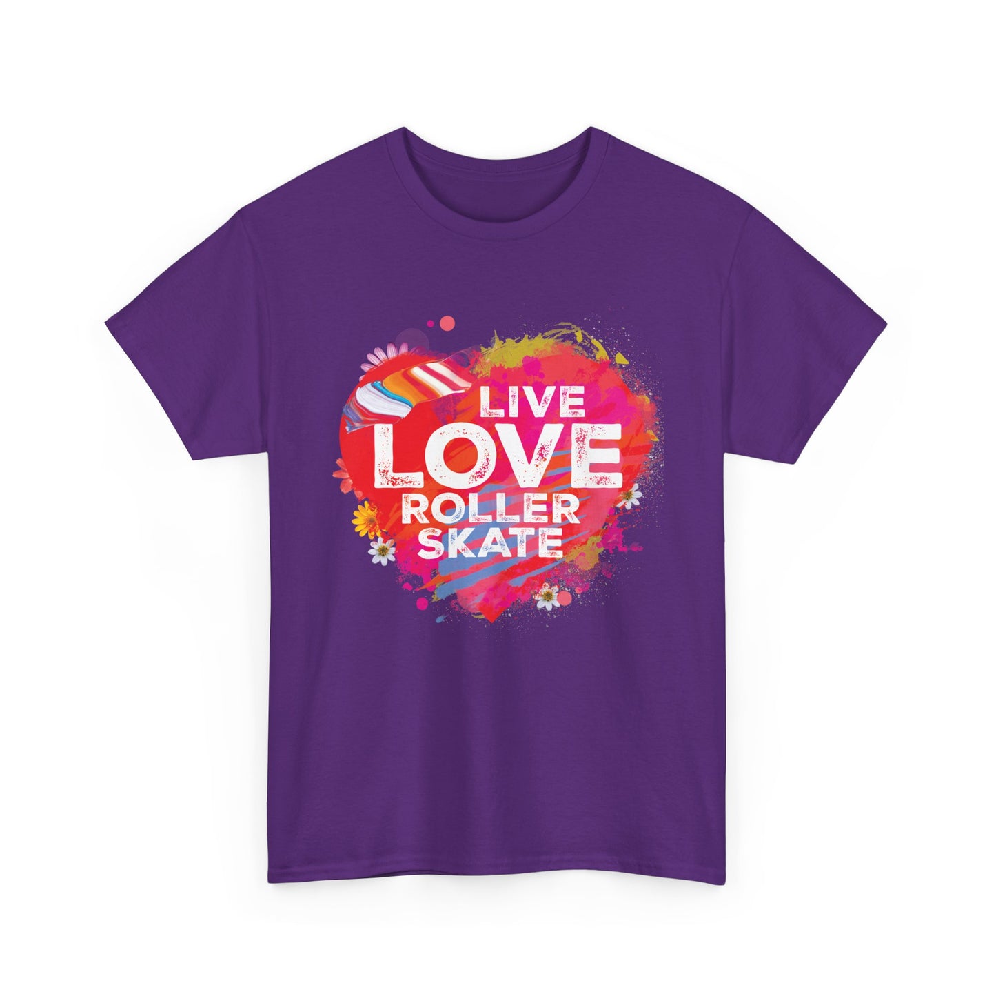 Women's "Live Love Roller Skate" T-Shirt for Skating Lovers
