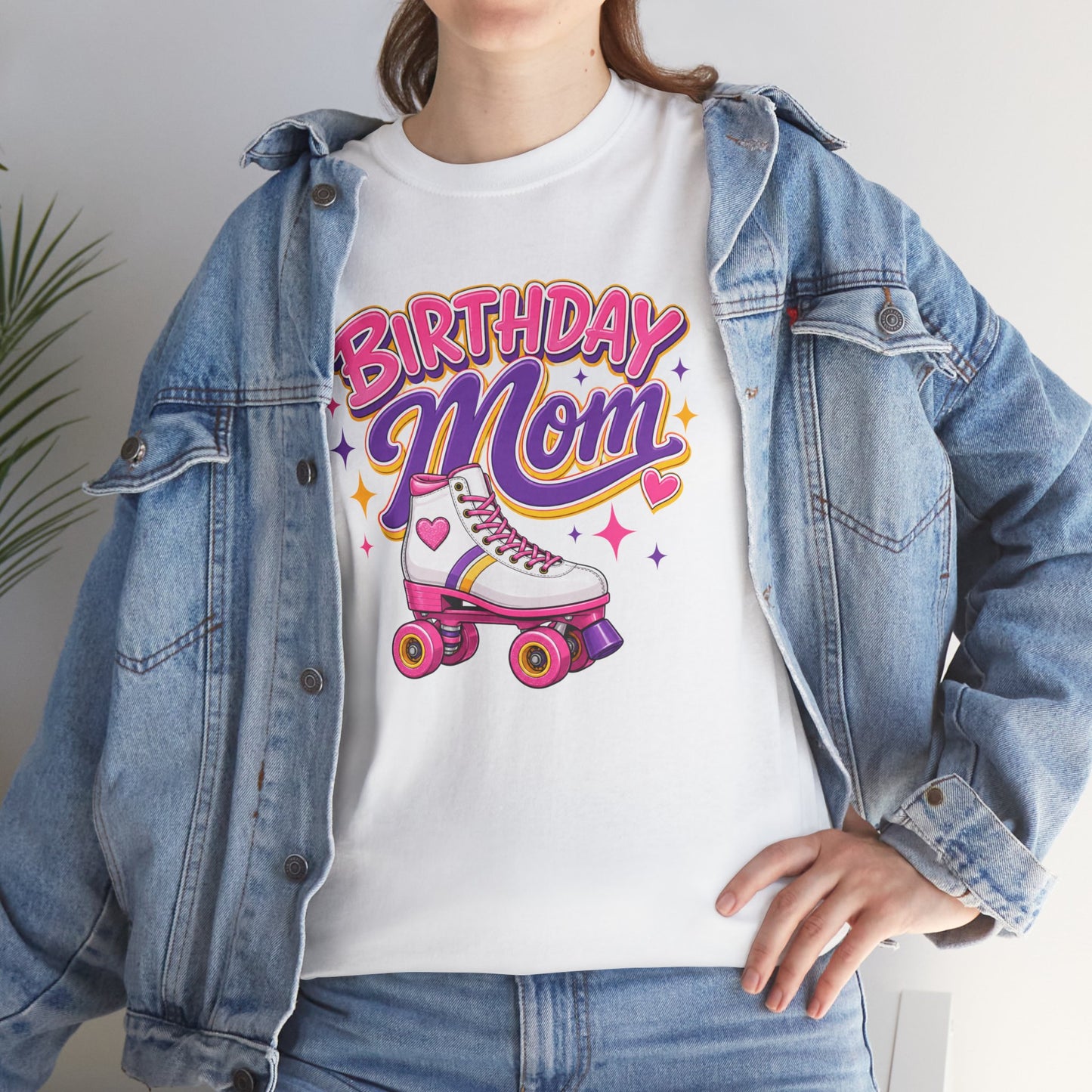 Women's Roller Skating Birthday T-Shirt - Birthday Mom - Retro Skate Tee