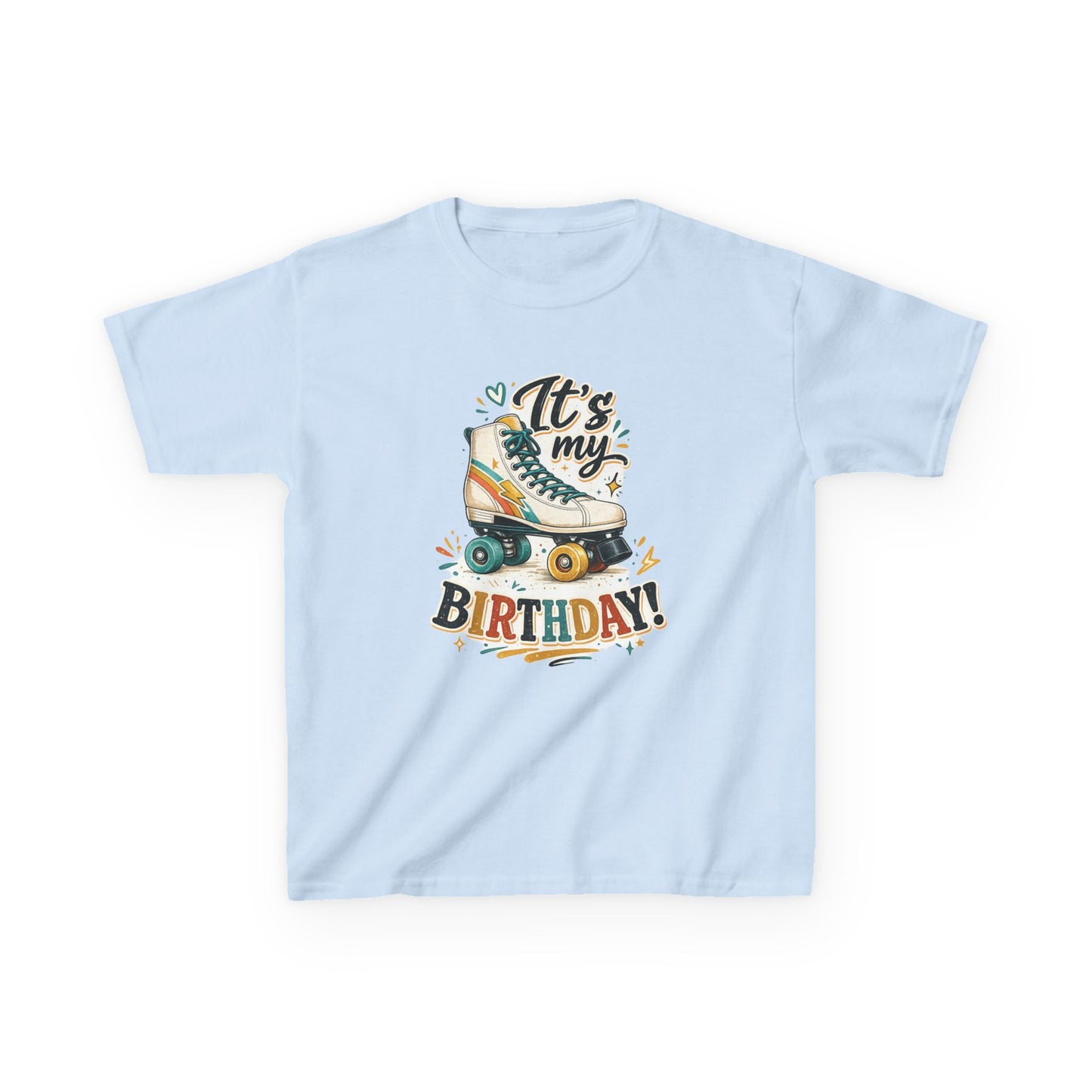 Kid's Birthday Roller Skating Shirt - It's My Birthday - Graphic T-Shirt for Boys and Girls