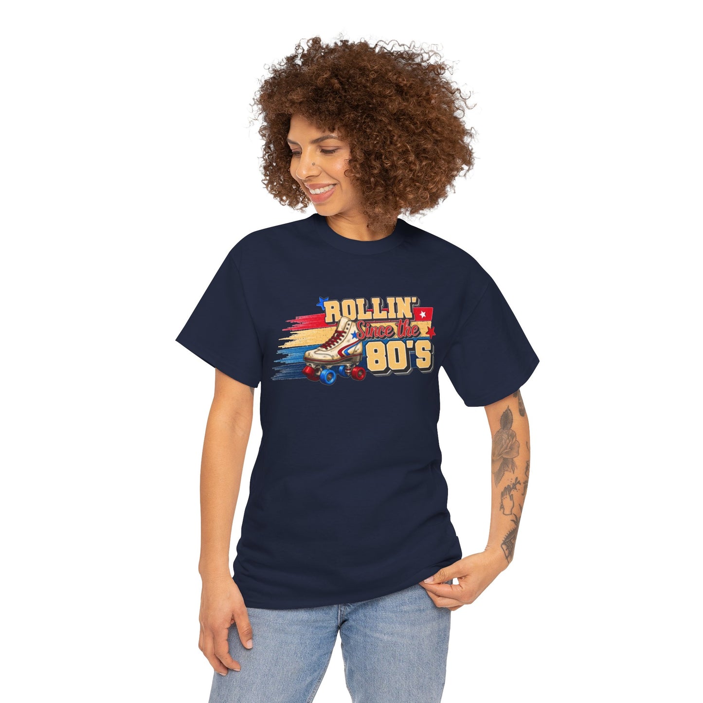 Rollin' Since the 80's - Retro Roller Skating T-Shirt – Vintage Quad Roller Skate Graphic Tee