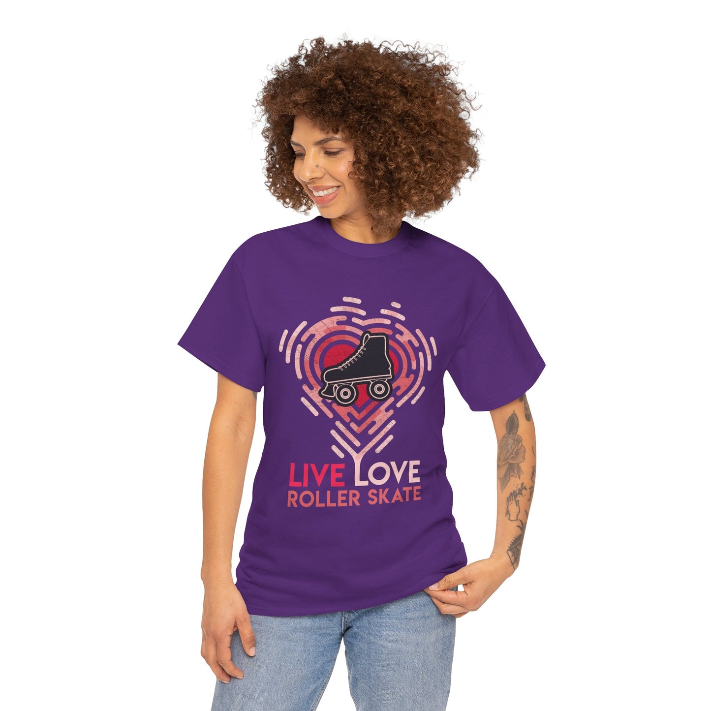 Women's "Live Love Roller Skate" Roller Skaters T-Shirt
