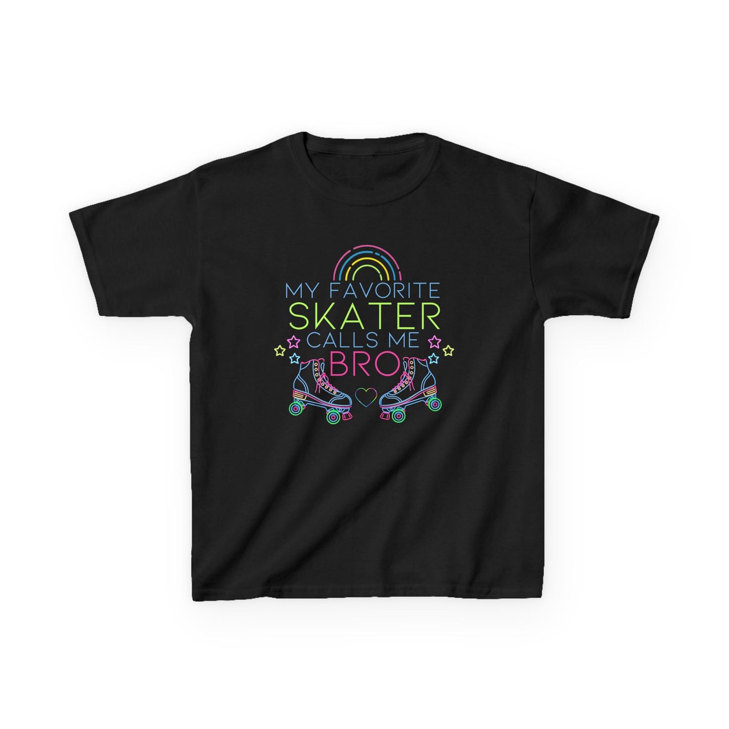 Boy's Roller Skating T-Shirt - My Favorite Skater Calls Me Bro - Birthday Party Shirt for Skaters