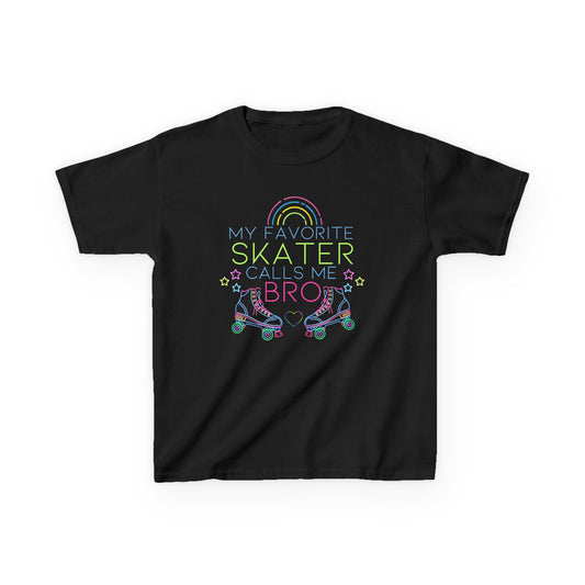 Boy's Roller Skating T-Shirt - My Favorite Skater Calls Me Bro - Birthday Party Shirt for Skaters