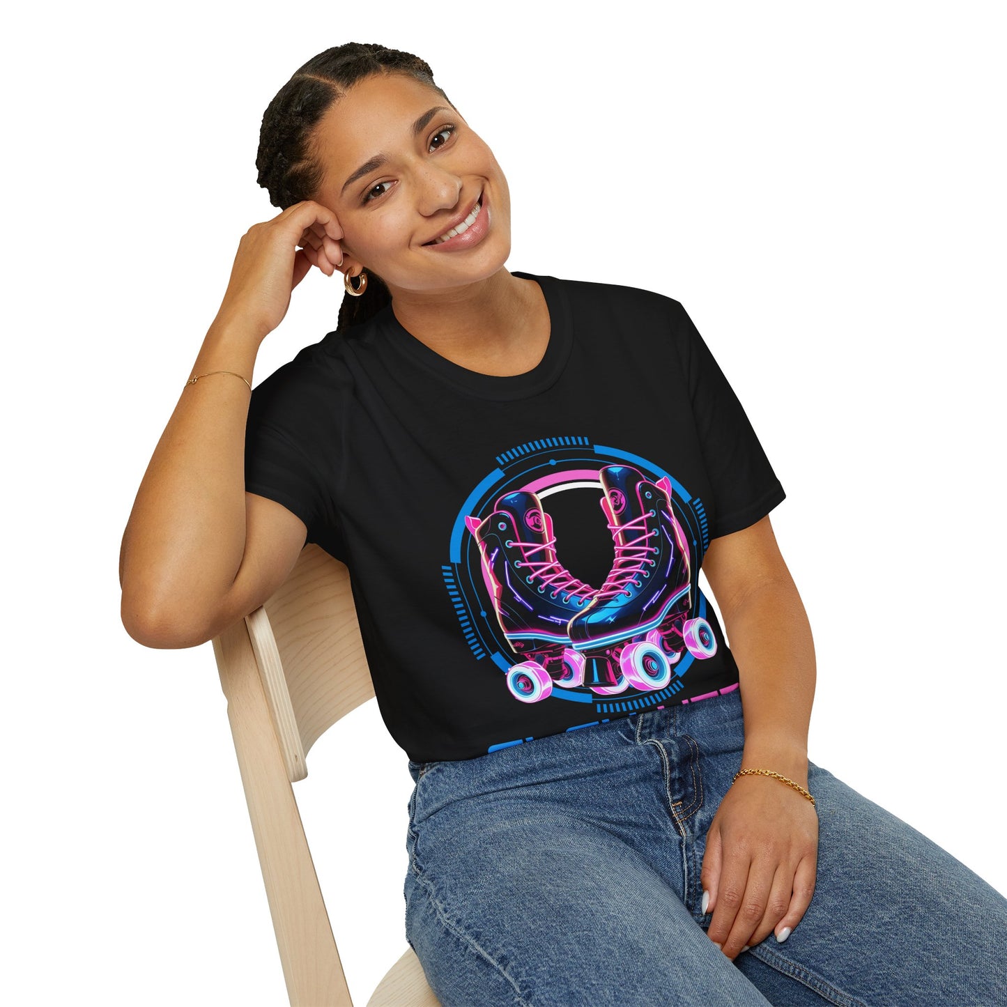 Adult "Flex Vibe Roller Skate" T-Shirt - United Skates of America - Jackson, NJ