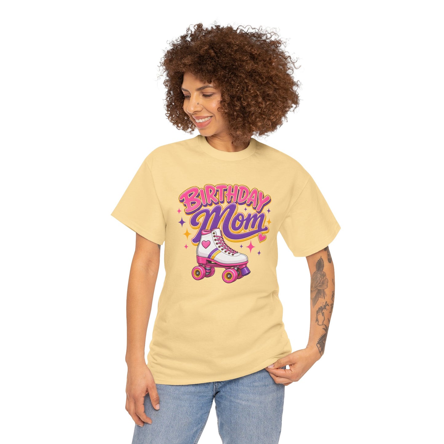 Women's Roller Skating Birthday T-Shirt - Birthday Mom - Retro Skate Tee