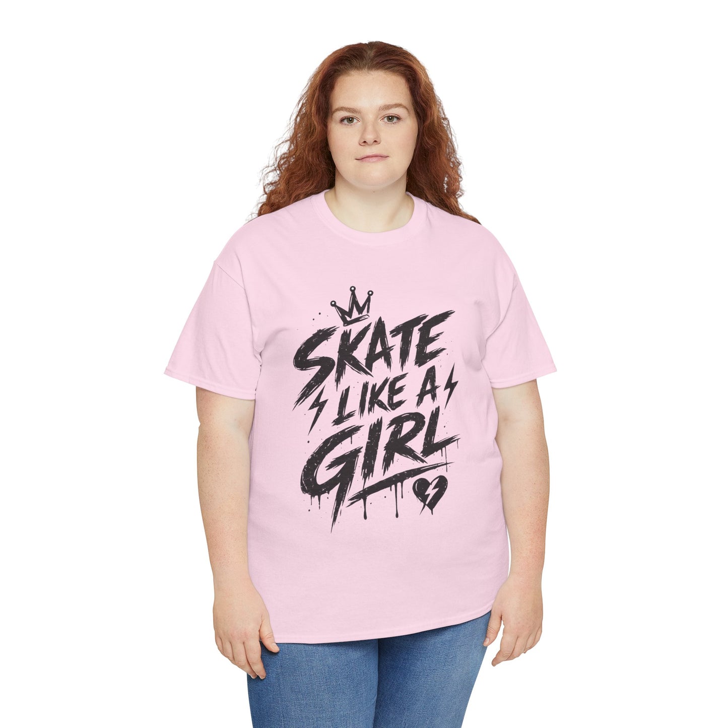 Adult Skate Like a Girl Women's T-Shirt | Roller Skating, Ice Skater, Roller Derby, Hockey & Rink Life Tee