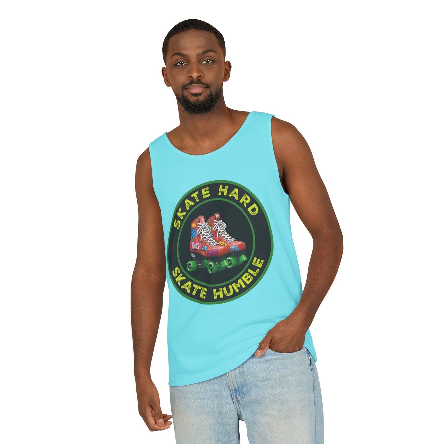 Unisex, Skate Hard, Skate Humble, Tank Top