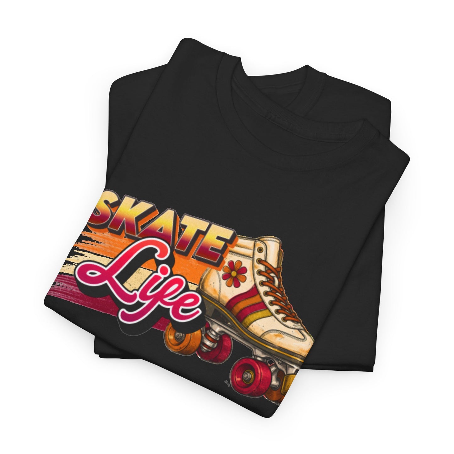 Retro Skate Life Graphic Tee - Vintage 70s 80s Roller Skating Shirt - Old School Skaters
