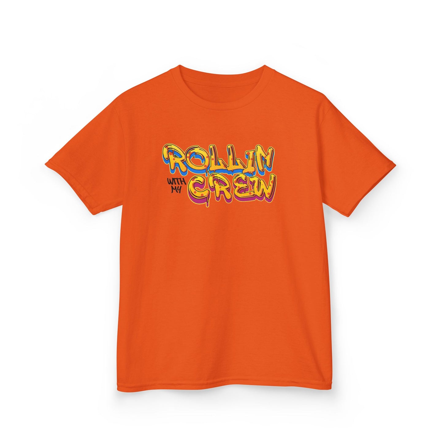 Kid's Roller Skating T-Shirt - Rollin With My Crew - Birthday Party Tee