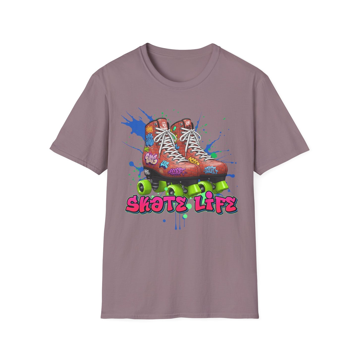 Adult "Skate Life" Paint Splattered Skate T-Shirt - Millennium Skate World