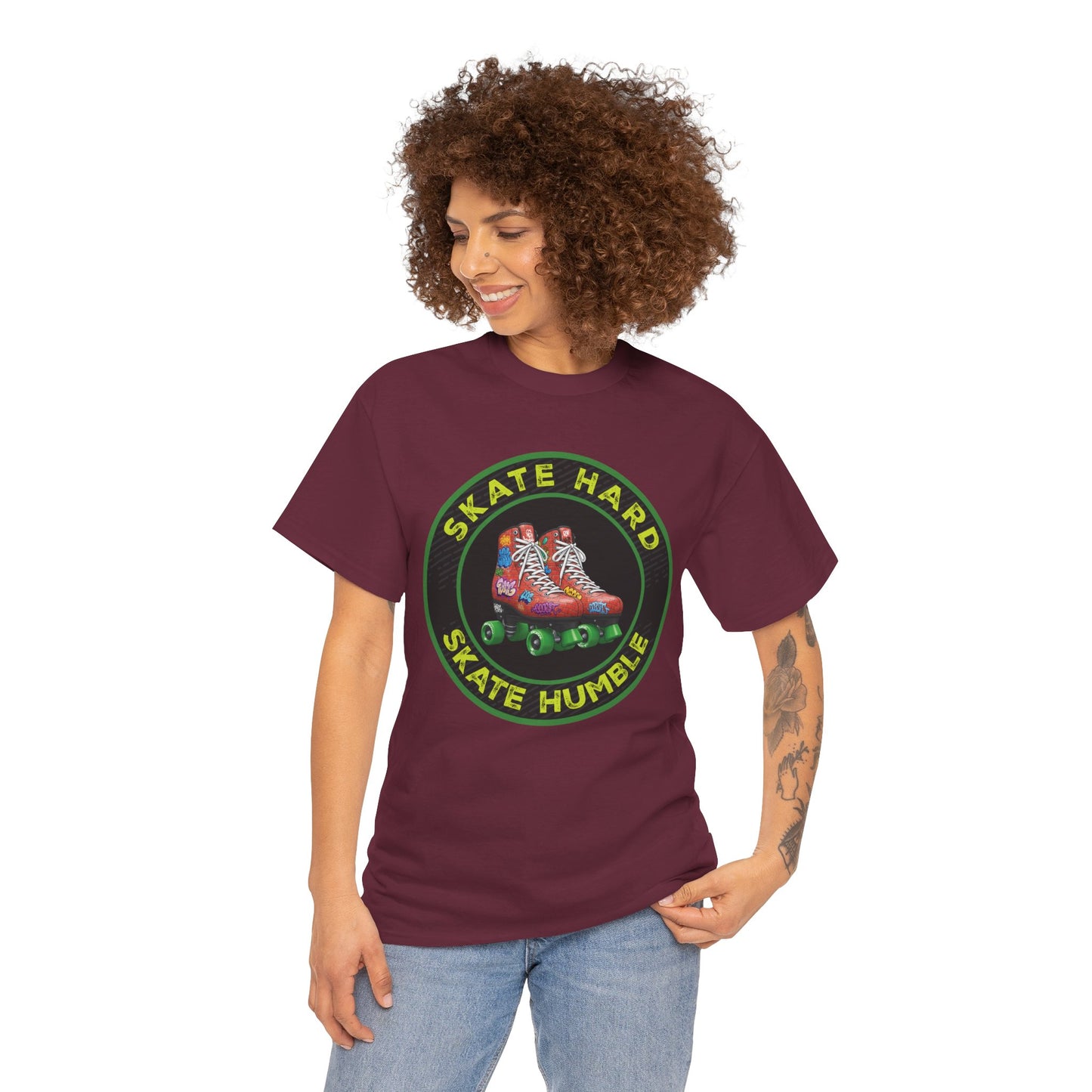 Adult "Skate Hard Skate Humble" Roller Skating T-Shirt