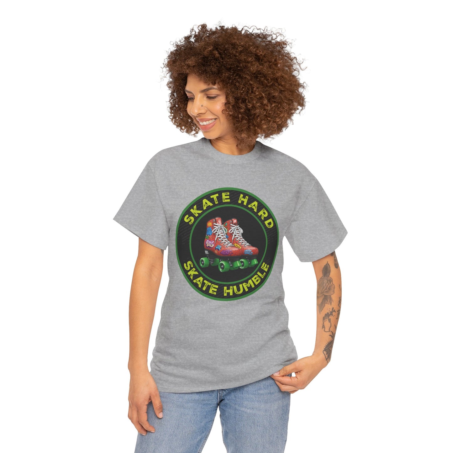 Adult "Skate Hard Skate Humble" Roller Skating T-Shirt