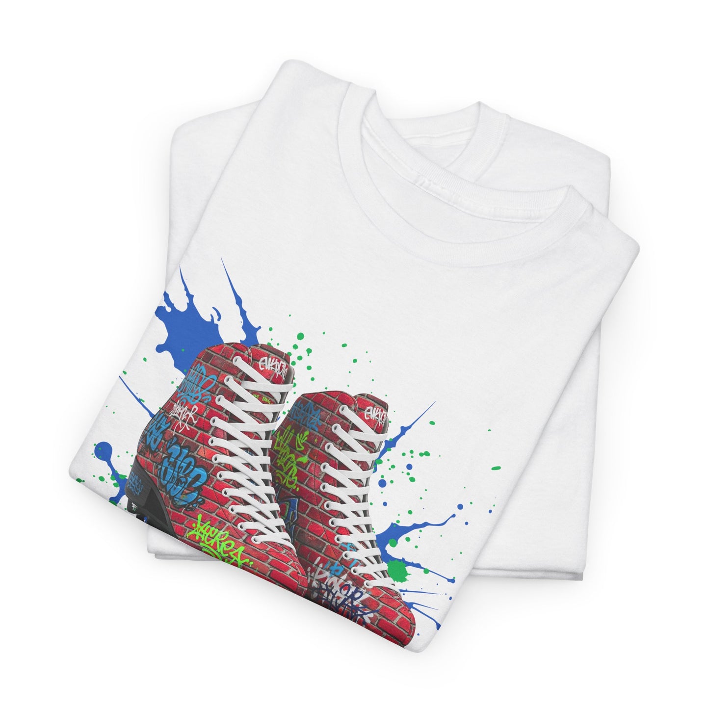 Adult Retro Roller Skating T-Shirt - Skate Life - Graffiti Style Graphic Tee for Skaters