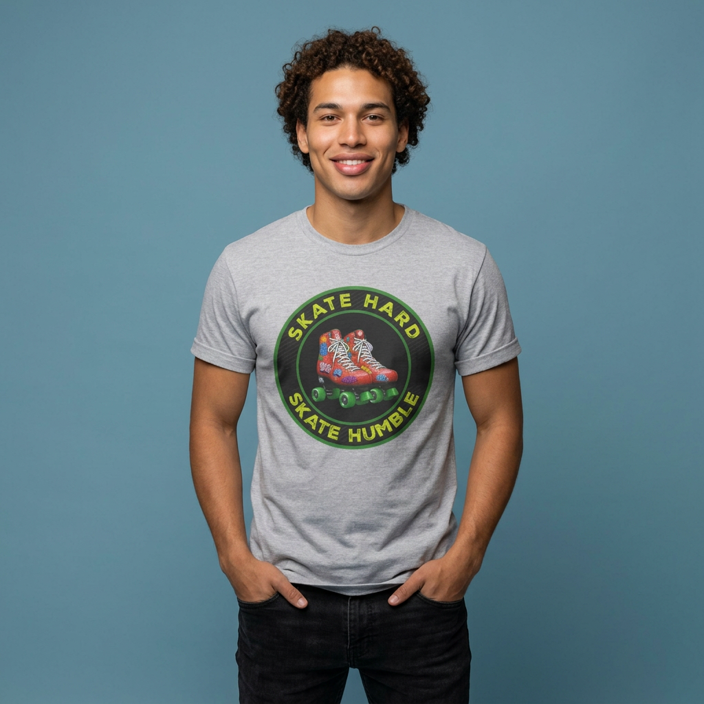 Adult "Skate Hard Skate Humble" Roller Skating T-Shirt