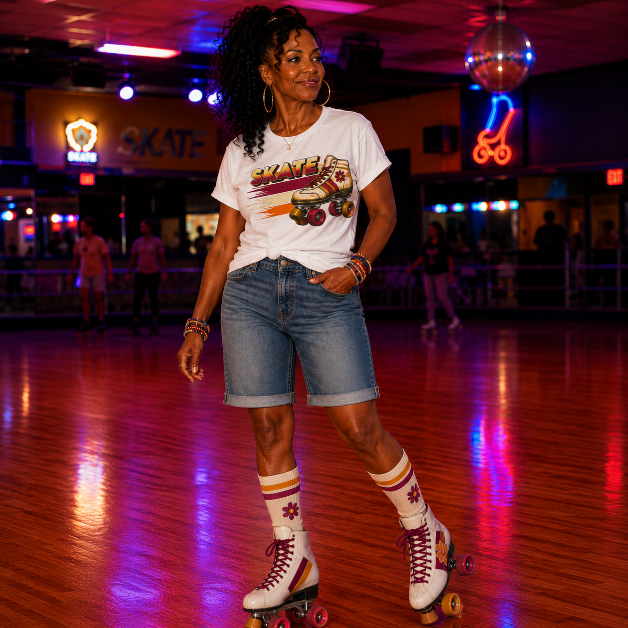 Retro Roller Skate T-Shirt | Unisex Vintage Quad Skating Graphic Tee | 70s 80s Inspired Roller Skate Shirt