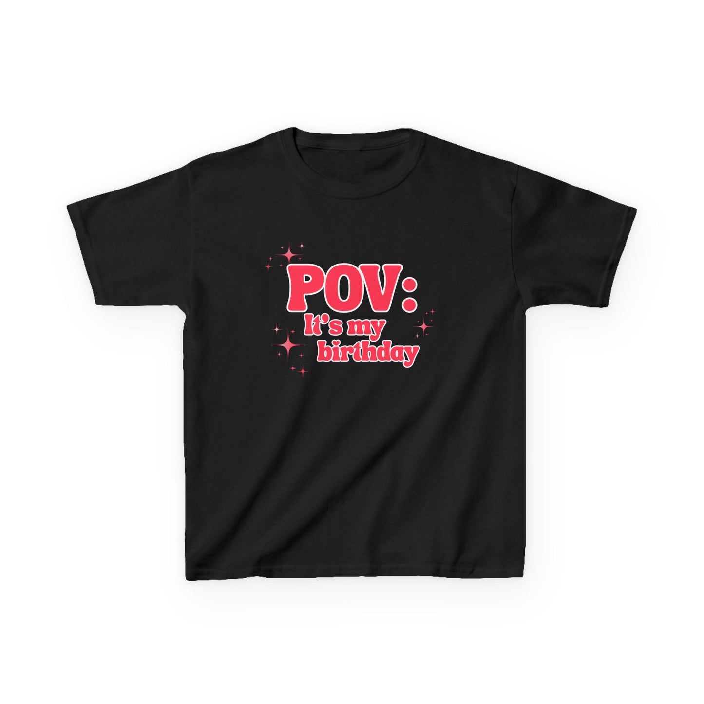 Girl's Roller Skating Birthday T-Shirt - POV It’s My Birthday - Skater Tee for Kids