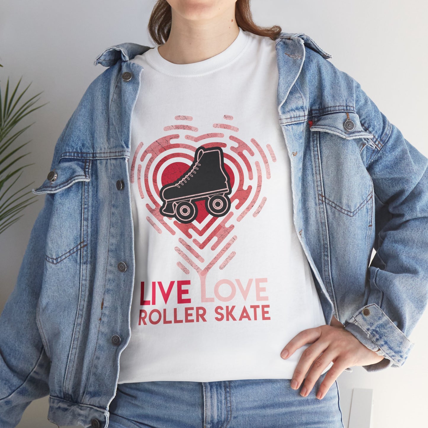 Women's "Live Love Roller Skate" Roller Skaters T-Shirt