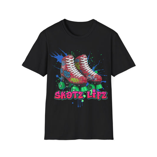 Clovis, CA - "Skate Life" - Roller Skate Graphic T-Shirt
