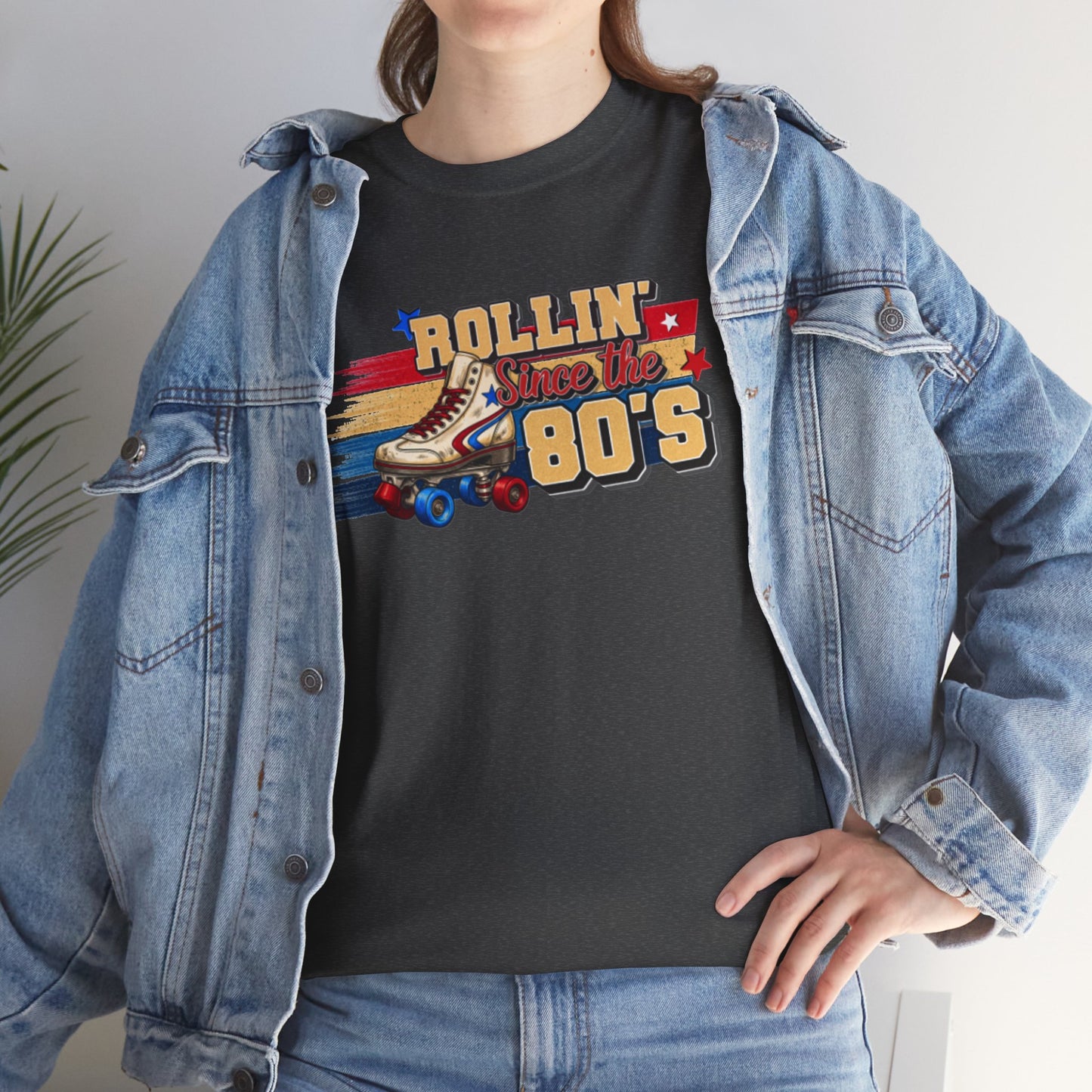 Rollin' Since the 80's - Retro Roller Skating T-Shirt – Vintage Quad Roller Skate Graphic Tee