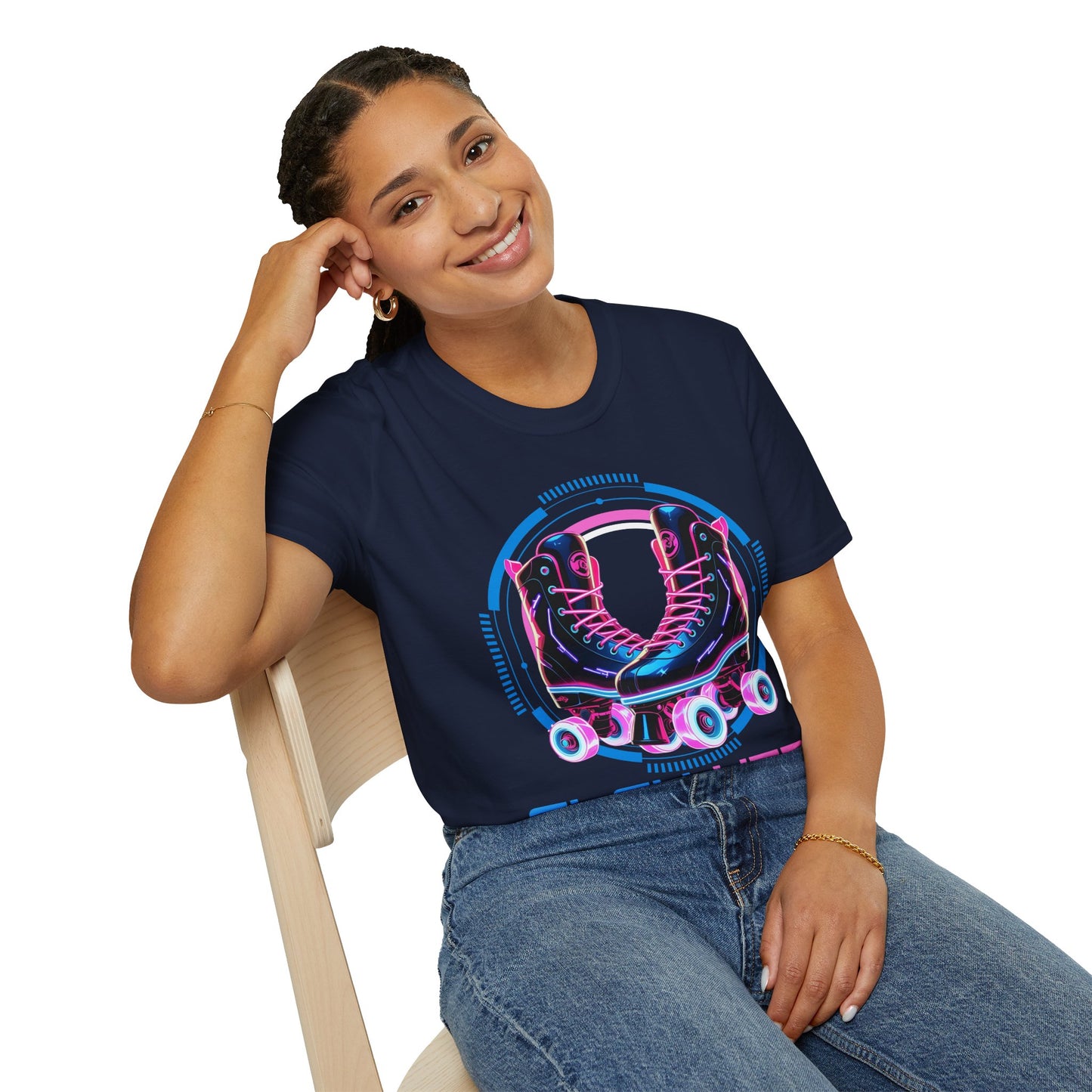 Adult "Flex Vibe Roller Skate" T-Shirt - Skate Zone 71 - Jackson, NJ