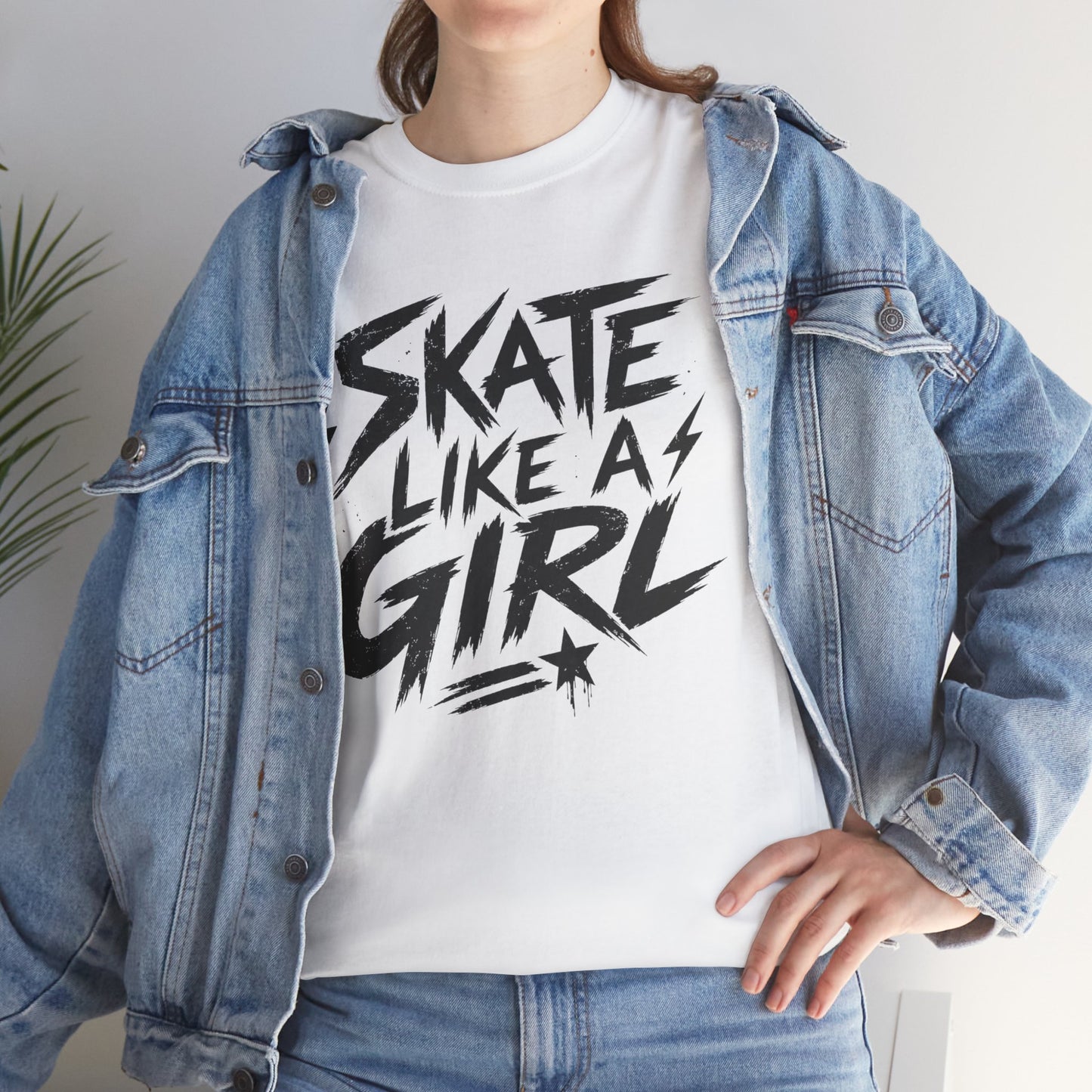 Adult Skate Like a Girl T-Shirt for Women | Roller Skating, Roller Derby, Ice Skating & Hockey Tee