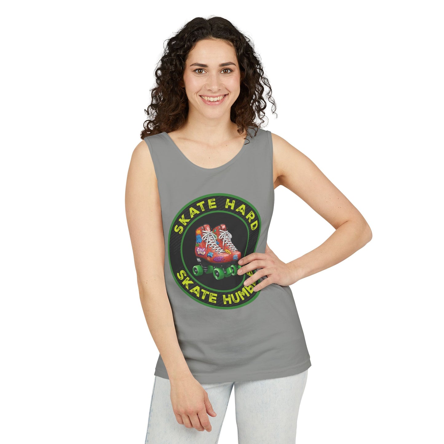 Unisex, Skate Hard, Skate Humble, Tank Top