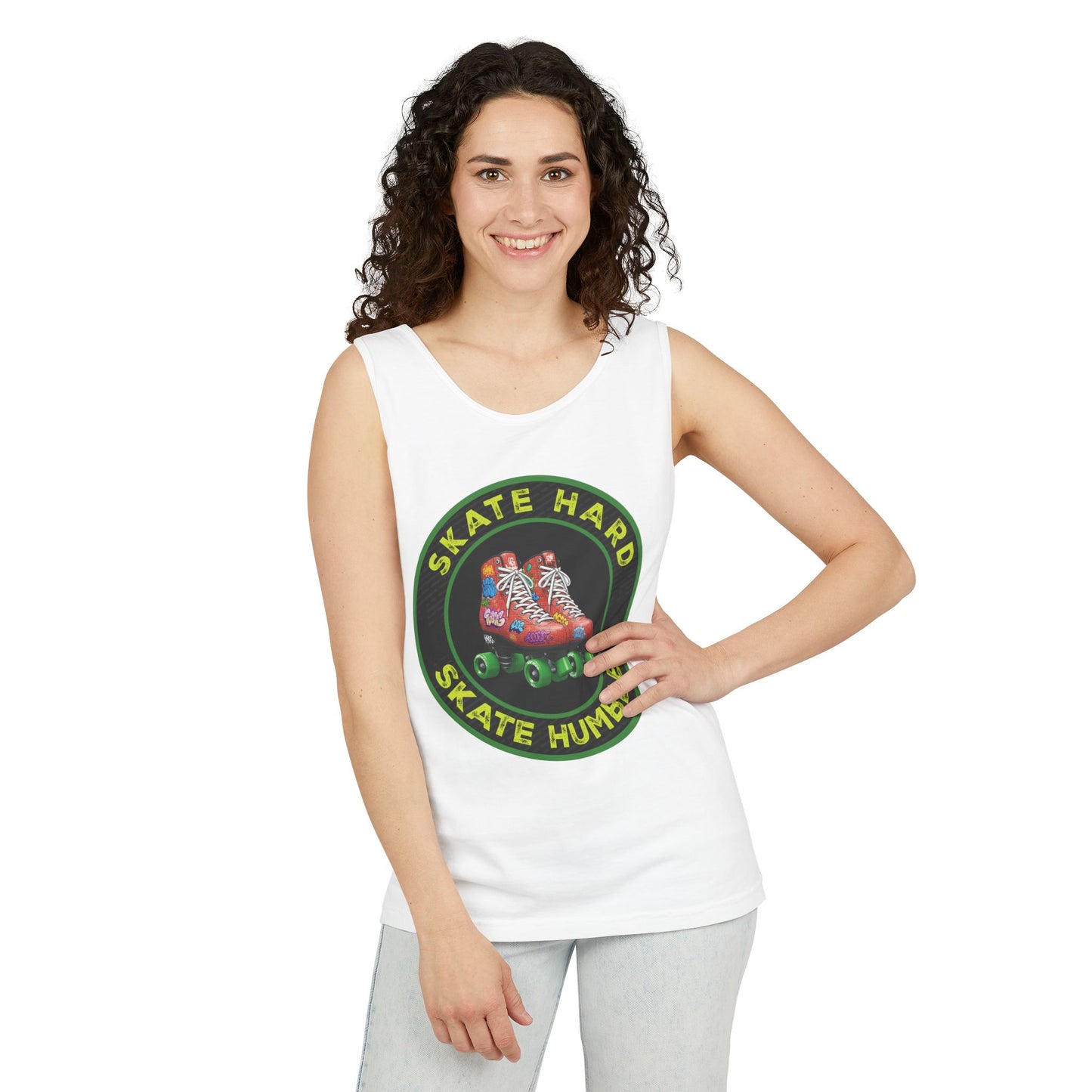 Unisex, Skate Hard, Skate Humble, Tank Top