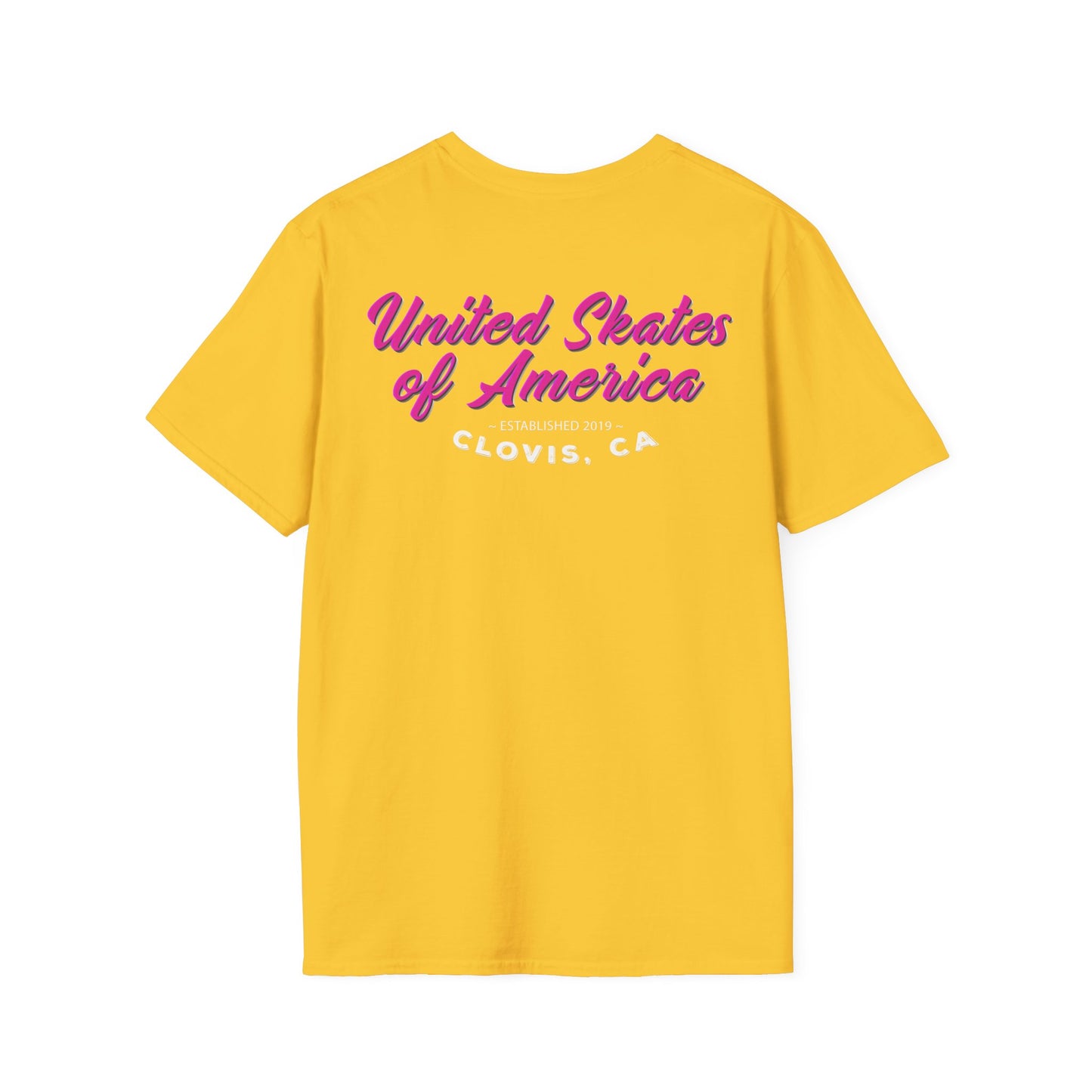 Adult "Skate Hard Skate Humble" T-Shirt - United Skates of America - Clovis, CA