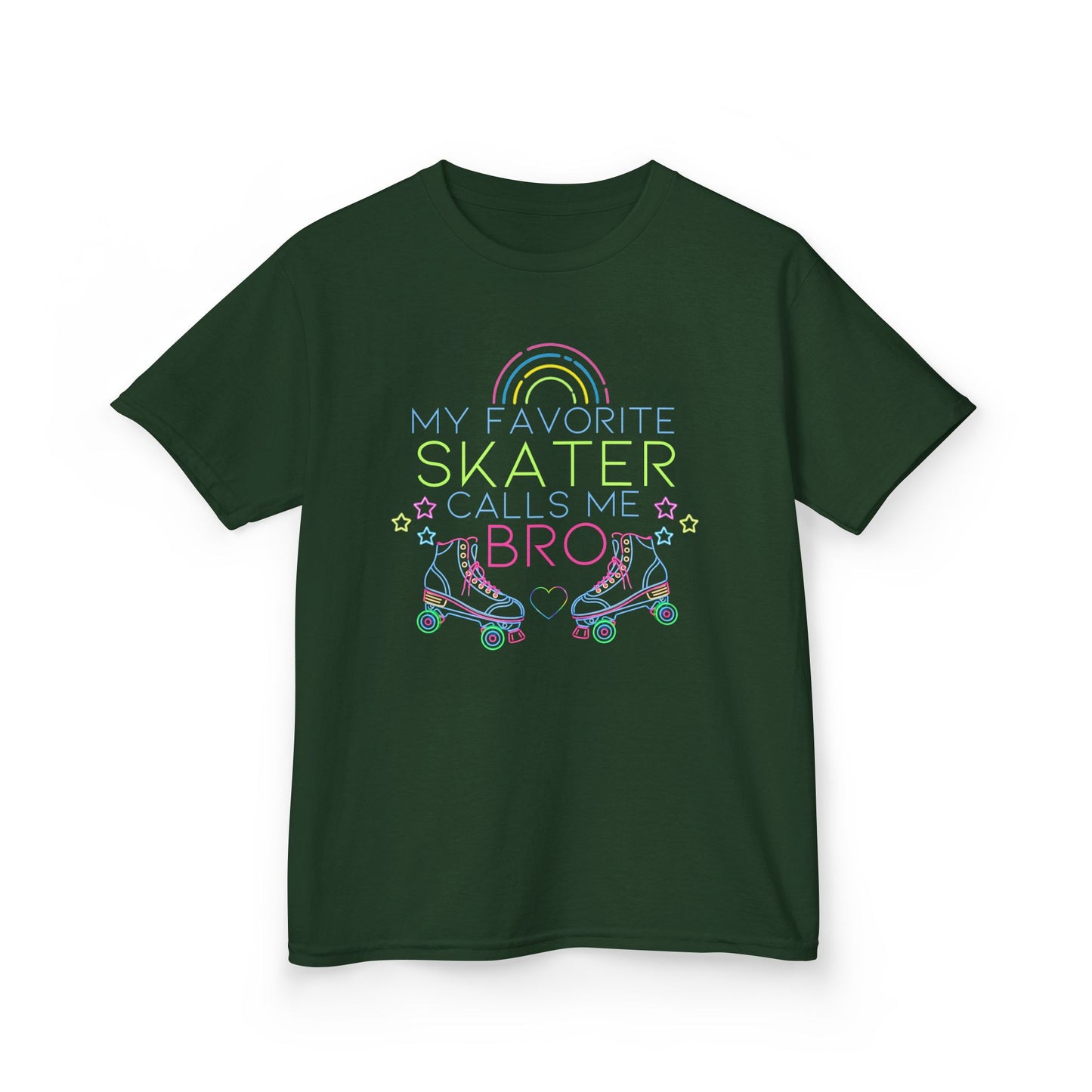 Boy's Roller Skating T-Shirt - My Favorite Skater Calls Me Bro - Birthday Party Shirt for Skaters
