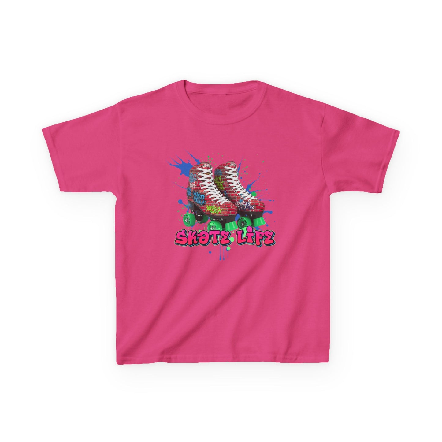 Kid's Roller Skating T-Shirt - Skate Life - Graphic Tee for Boys and Girls