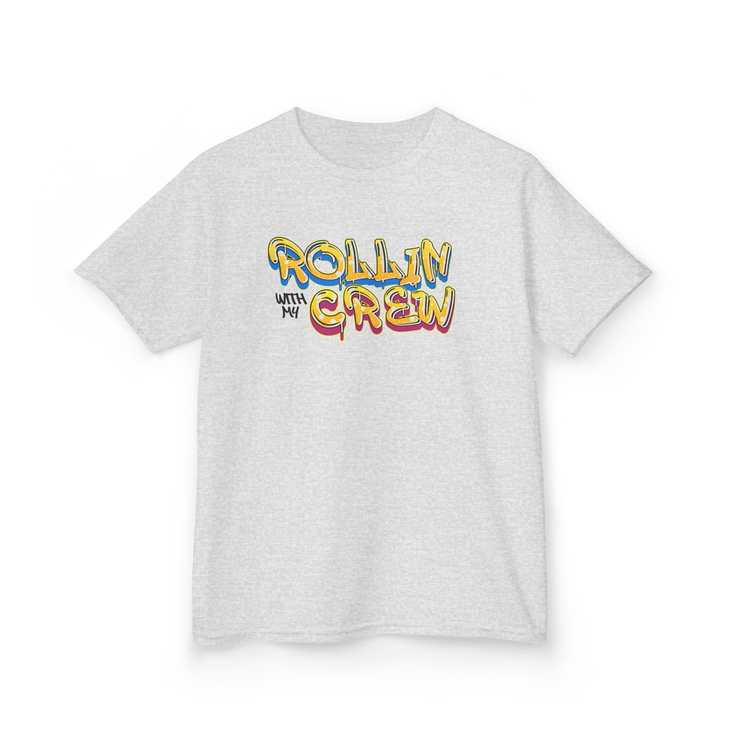Kid's Roller Skating T-Shirt - Rollin With My Crew - Birthday Party Tee