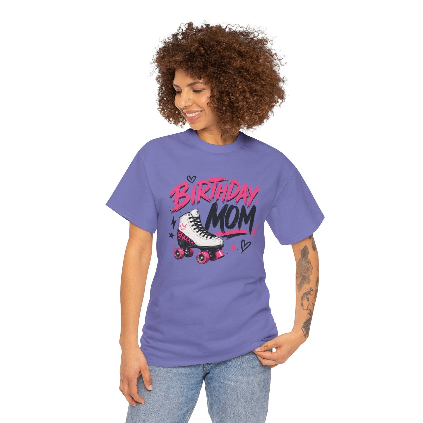 Birthday Mom - Retro Skate T-Shirt for Mothers