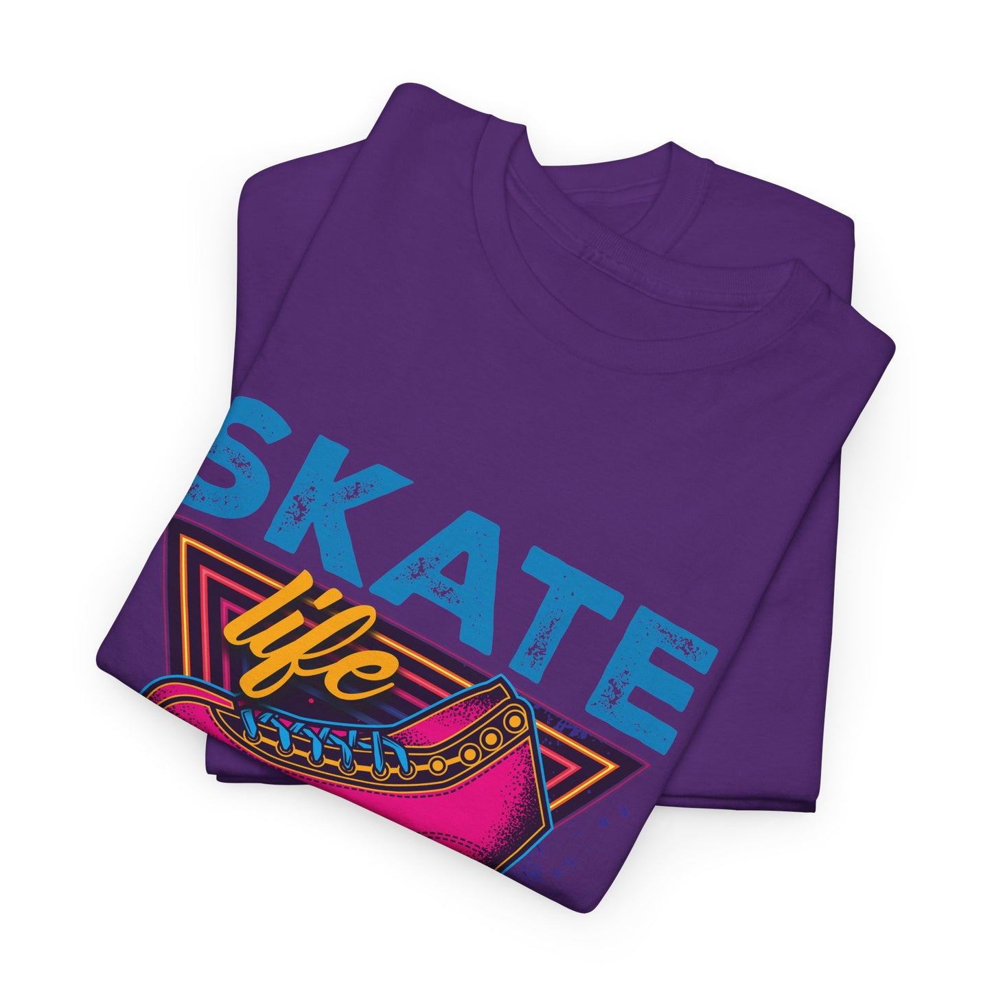 Adult Roller Skating T-Shirt - "Skate Life" - Pink Graphic