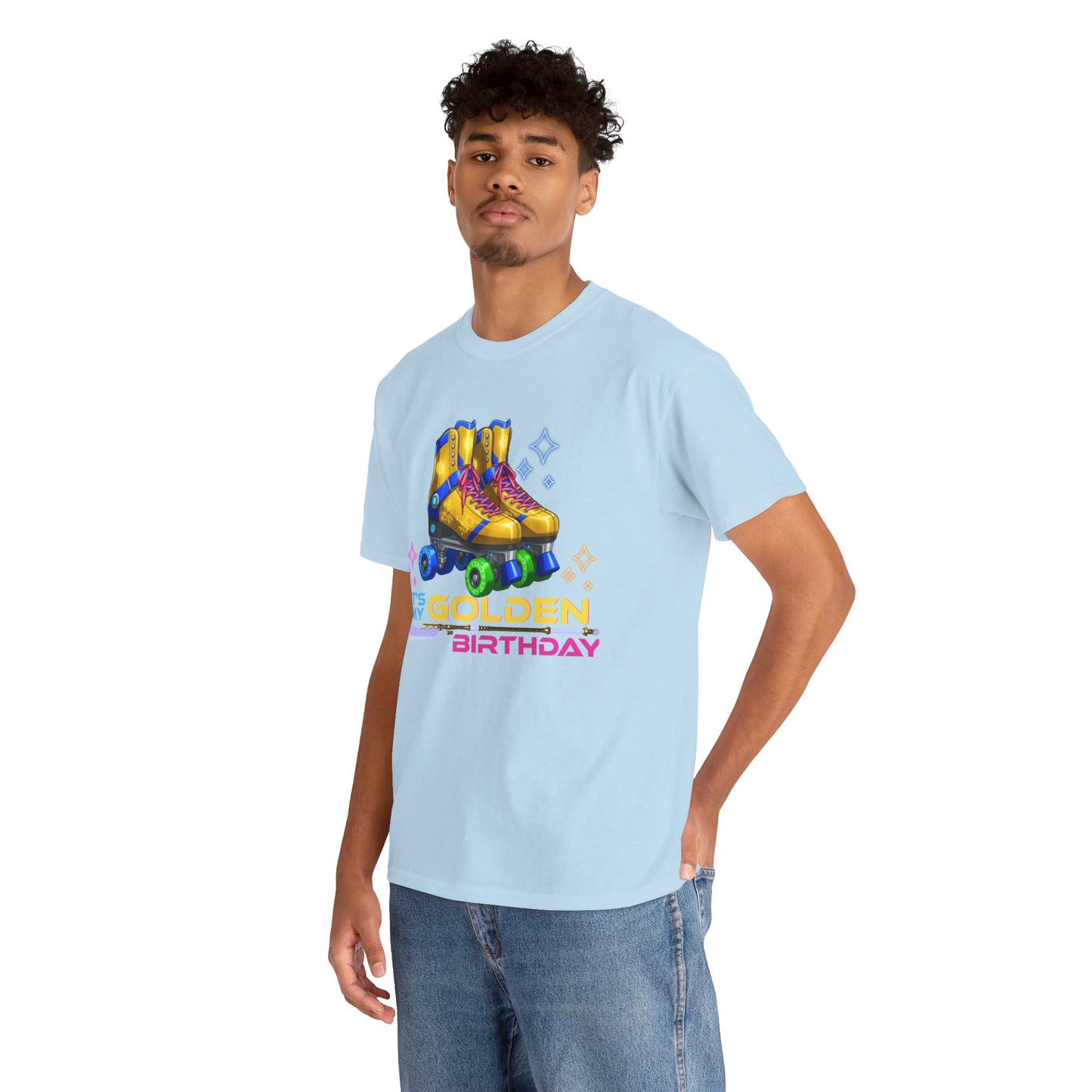 Golden Birthday - Adult Roller Skate Graphic T-Shirt – 100% Cotton