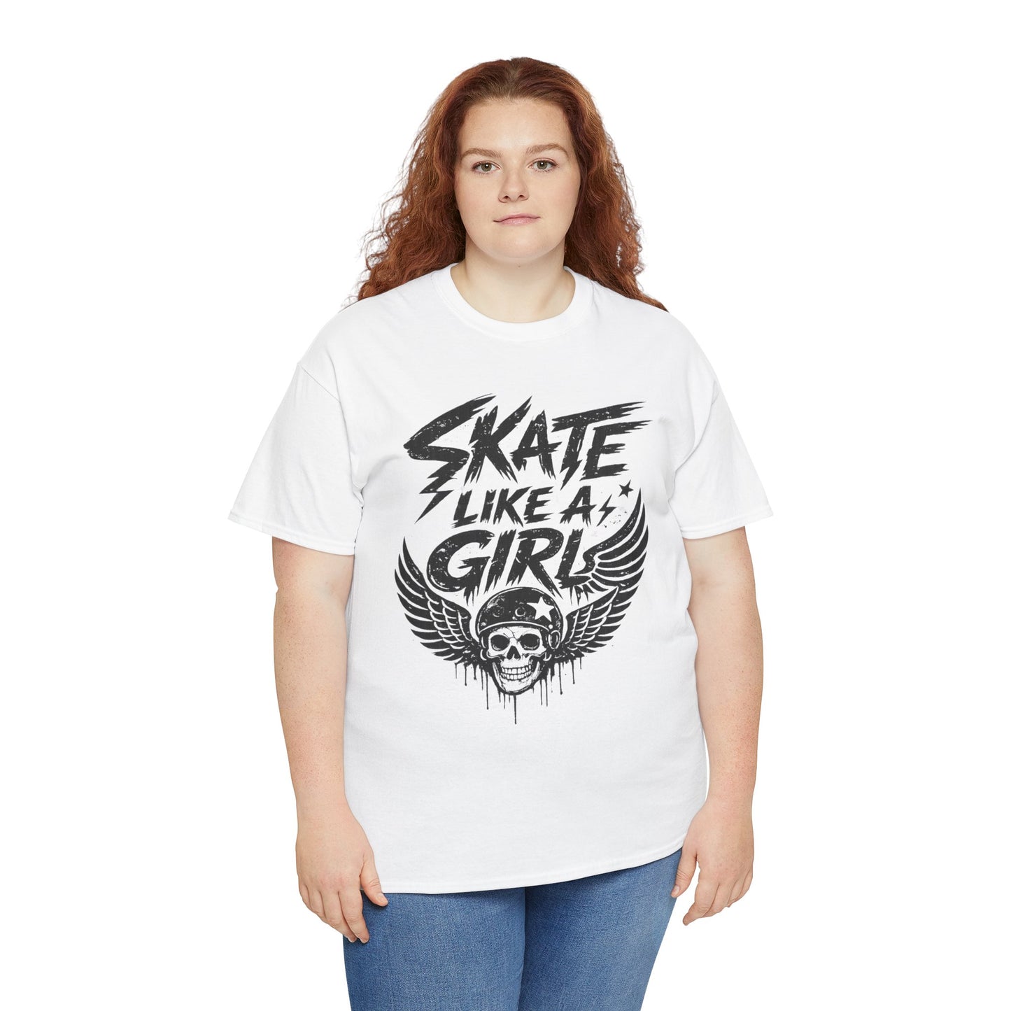 Adult Skate Like a Girl Women's T-Shirt | Roller Skating, Ice Skating, Roller Derby & Hockey Tee