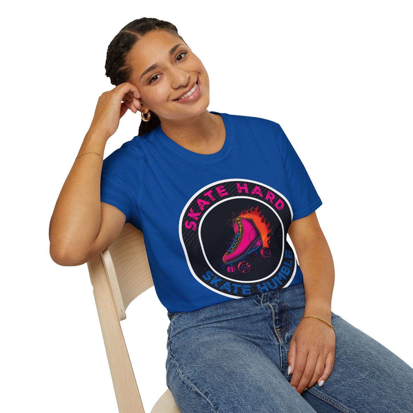 Adult "Skate Hard Skate Humble" T-Shirt -United Skates of America - Jackson