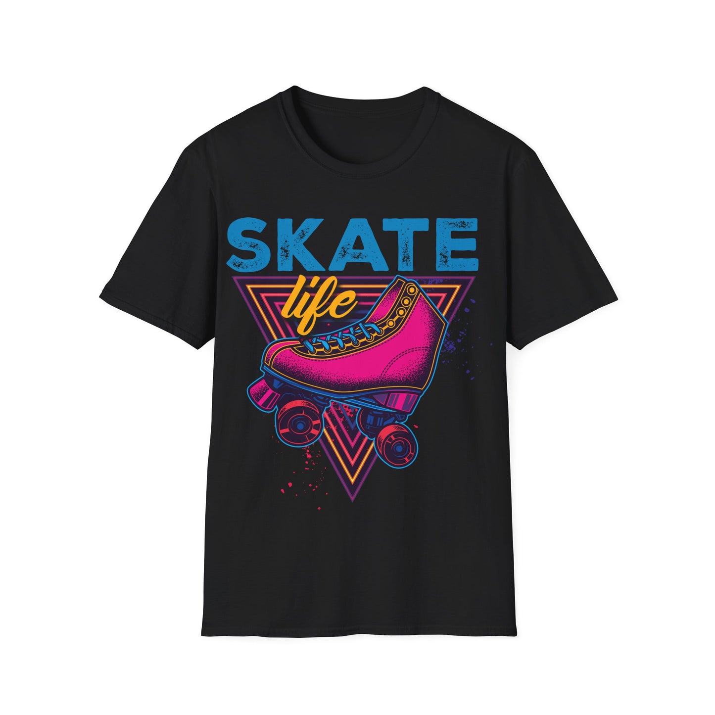 Adult "Skate Life" T-Shirt - Branch Brook Park Skating, Newark, NJ Pink)
