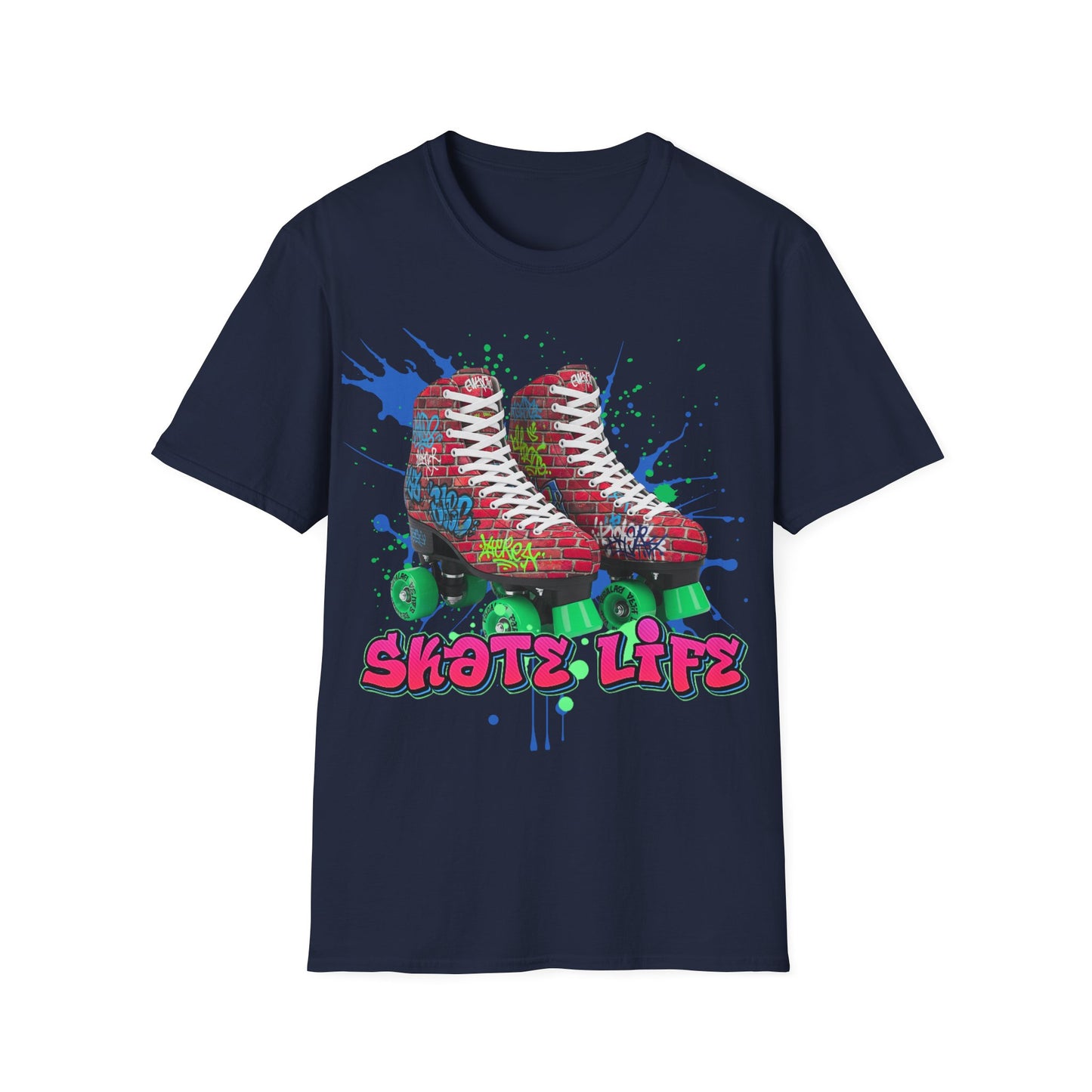 Adult "Skate Life" Paint Splattered T-Shirt - Millennium Skate World