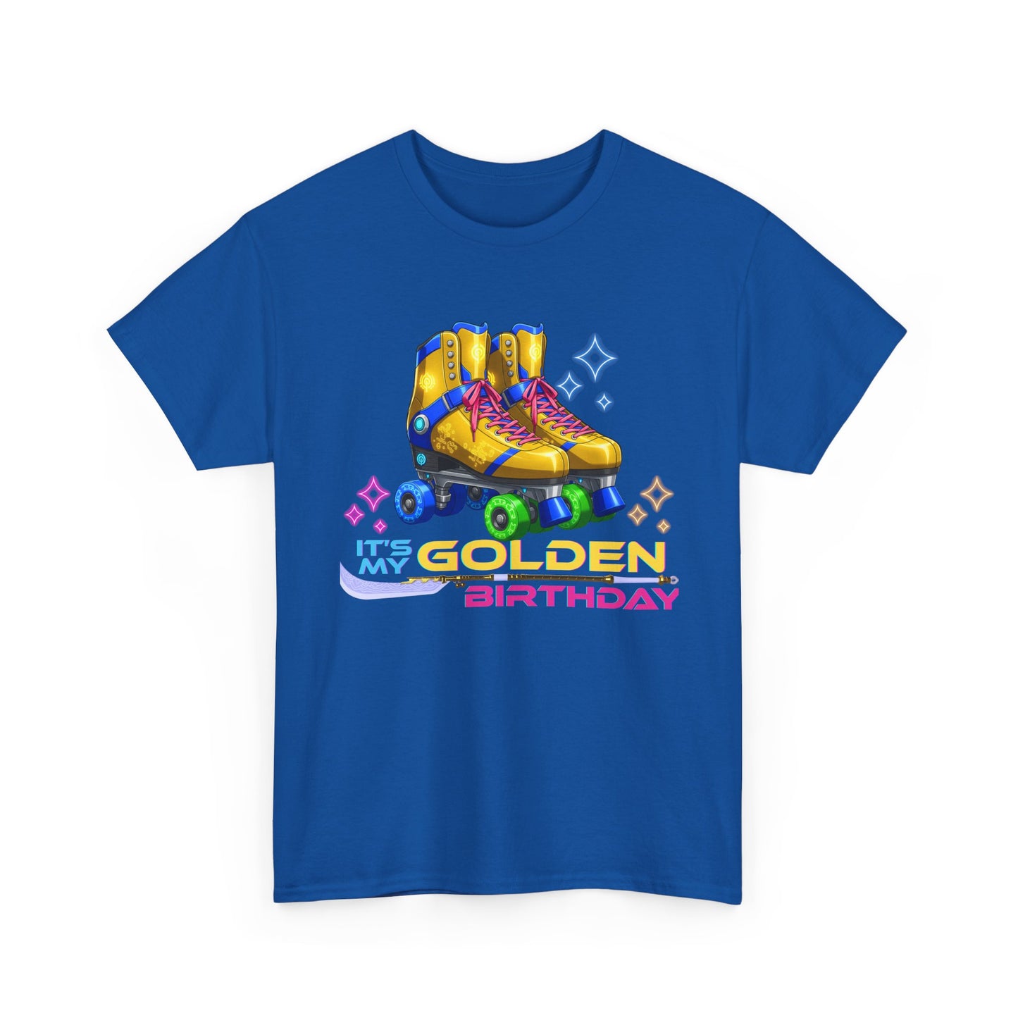 Golden Birthday - Adult Roller Skate Graphic T-Shirt – 100% Cotton